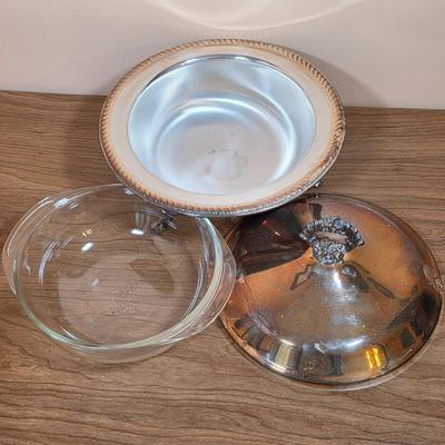 LOT 96D: Vintage Silver-Plated Pieces, Includes 2 Large Tea/Coffee Pots, Creamer, 2 Sugar Bowls, Champagne/Wine Ice Bucket, Footed...