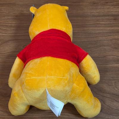 LOT 99F: Disney's Winnie The Pooh Plush Stuffed Animal Winnie The Pooh Bear & Tufted Wall Art