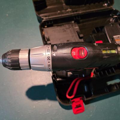 LOT 100B: Craftsman 18.0 Volt Drill/Driver With Charger & Bits In Case, Model 315.13340
