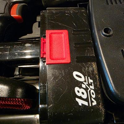 LOT 100B: Craftsman 18.0 Volt Drill/Driver With Charger & Bits In Case, Model 315.13340
