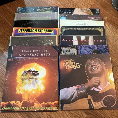 LOT 123L: Various Artists on Vinyl including Linda Ronstadt, Jefferson Airplane and Many More!