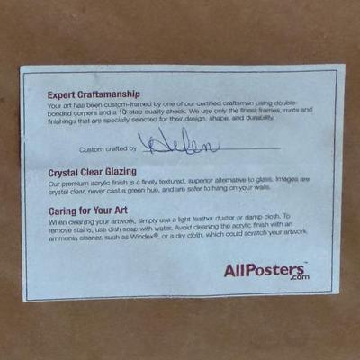 LOT 133F: “The Creation of Adam” by Michelangelo Framed Poster