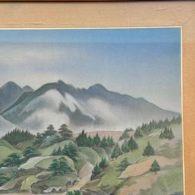LOT 141L: Vintage Asian Artwork: Landscape Scenes