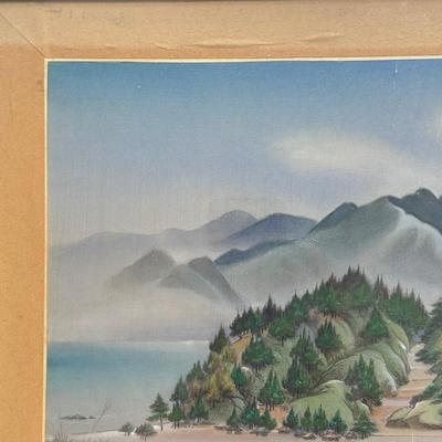 LOT 141L: Vintage Asian Artwork: Landscape Scenes