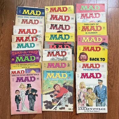 LOT 143: 1960s Vintage Mad Magazines