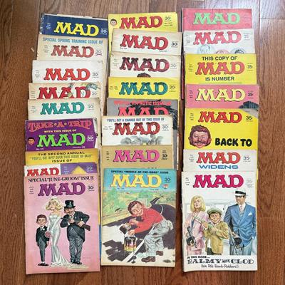 LOT 143: 1960s Vintage Mad Magazines