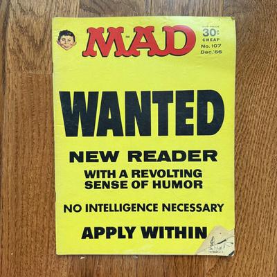 LOT 143: 1960s Vintage Mad Magazines