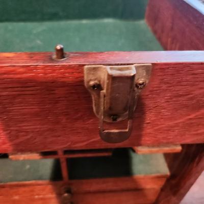 Vintage Wooden Machinist Jeweler Chest