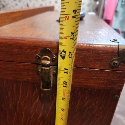 Vintage Wooden Machinist Jeweler Chest 20x9x13