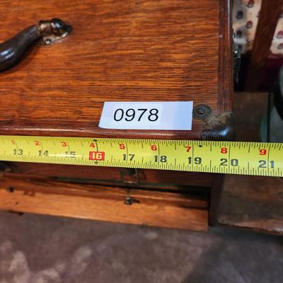 Vintage Wooden Machinist Jeweler Chest 20x9x13