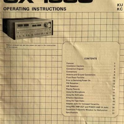 pioneer sx 1980 vintage stereo receiver