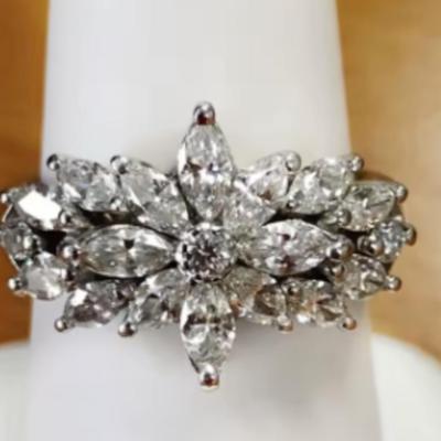 Marques Cut Flower Setting Crystal RIng