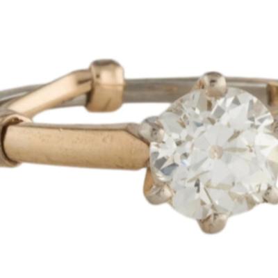 1.30ct Solitaire Diamond Ring 14k Yellow Gold