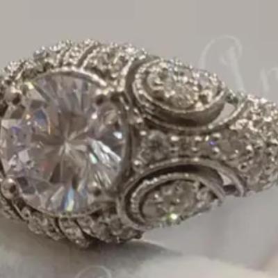 1930s Round Cut Art Deco Diamond Ring