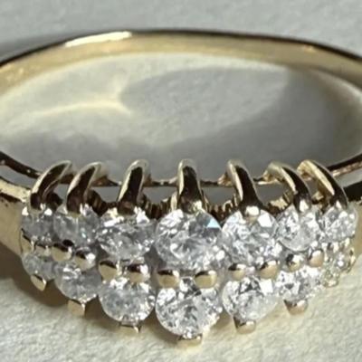 10k Natural Diamond Ring