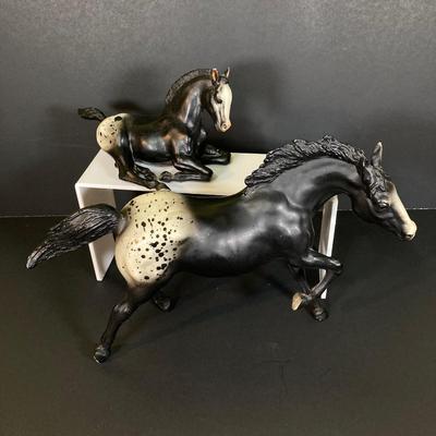 LOT 244: Collection of Black and White Breyer Molding Co. Horse Figurines