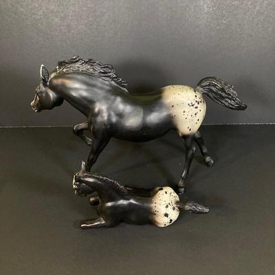 LOT 244: Collection of Black and White Breyer Molding Co. Horse Figurines