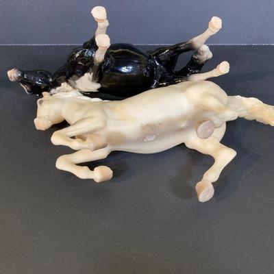 LOT 244: Collection of Black and White Breyer Molding Co. Horse Figurines