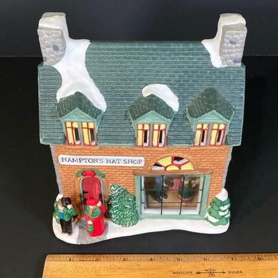 LOT 246: Decorative Villages - Dept. 56, Lemax and Victorian Village - "Knottinghill Church", Mill Creek Crossing, Garage...