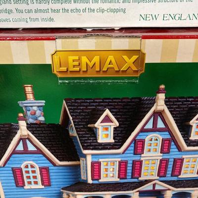 LOT 246: Decorative Villages - Dept. 56, Lemax and Victorian Village - "Knottinghill Church", Mill Creek Crossing, Garage...