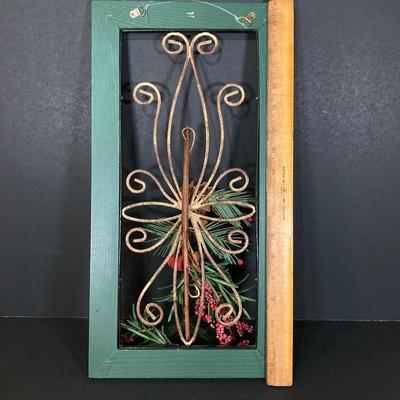 LOT 247: Holiday / Christmas Decor Collection - Foil Decorations, Glass and Plastic Ornaments, Plastic Candy Garland, Mikasa Plate,...