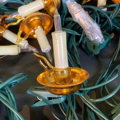 LOT 247: Holiday / Christmas Decor Collection - Foil Decorations, Glass and Plastic Ornaments, Plastic Candy Garland, Mikasa Plate,...