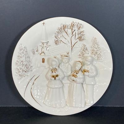 LOT 247: Holiday / Christmas Decor Collection - Foil Decorations, Glass and Plastic Ornaments, Plastic Candy Garland, Mikasa Plate,...