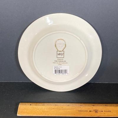 LOT 247: Holiday / Christmas Decor Collection - Foil Decorations, Glass and Plastic Ornaments, Plastic Candy Garland, Mikasa Plate,...