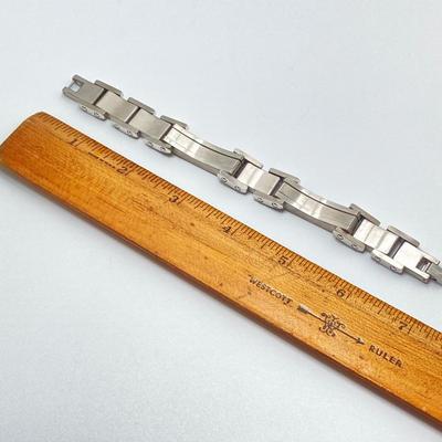 LOT 248: Stainless Steel Bracelet, American's Heroes Fire Dept Boston Belt Buckle and More