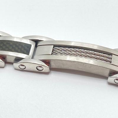 LOT 248: Stainless Steel Bracelet, American's Heroes Fire Dept Boston Belt Buckle and More