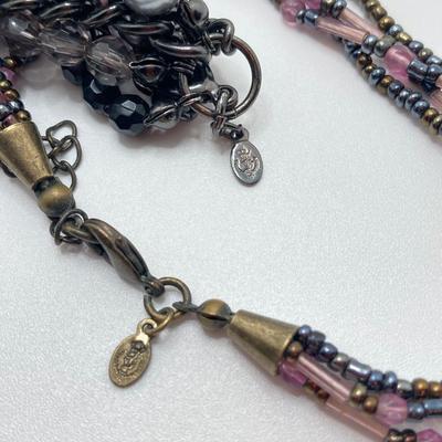 LOT 249: Premier and Made in Murano Glass Seed Bead Pendant Jewelry Collection