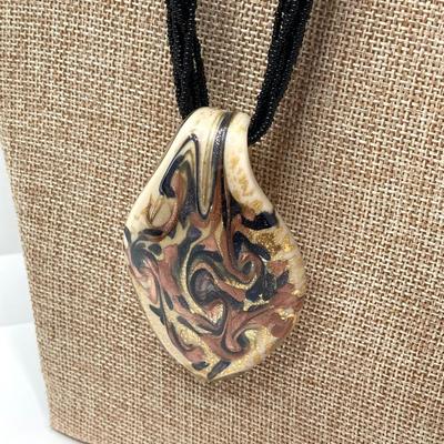 LOT 249: Premier and Made in Murano Glass Seed Bead Pendant Jewelry Collection