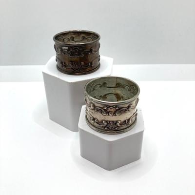 LOT 257: Pair of Gorham Sterling 1150 Napkin Rings, TW 43.00g