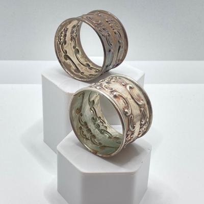 LOT 257: Pair of Gorham Sterling 1150 Napkin Rings, TW 43.00g