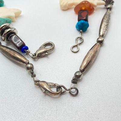 LOT 258: Collection of Silver and Turquoise Jewelry - Sterling Sz 4 Ring Included