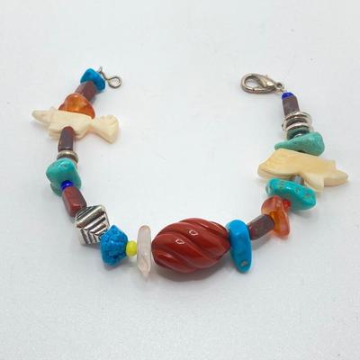 LOT 258: Collection of Silver and Turquoise Jewelry - Sterling Sz 4 Ring Included