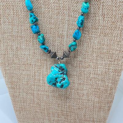 LOT 258: Collection of Silver and Turquoise Jewelry - Sterling Sz 4 Ring Included