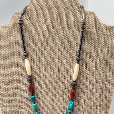 LOT 258: Collection of Silver and Turquoise Jewelry - Sterling Sz 4 Ring Included