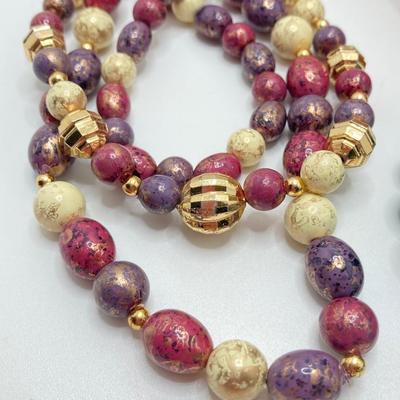 LOT 259: Asian Themed Collection and Beaded Necklaces - Monet Included