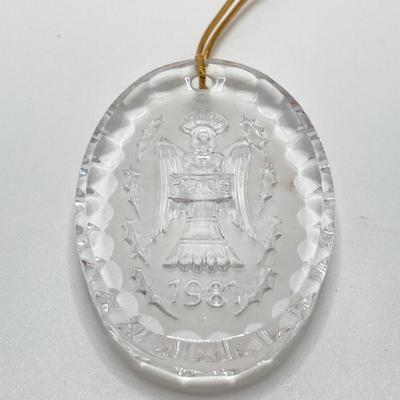 LOT 260: Waterford Crystal Ornament Collection - 1981, 1982, 1983 and 1984 in Original Pouches and Cases