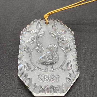 LOT 260: Waterford Crystal Ornament Collection - 1981, 1982, 1983 and 1984 in Original Pouches and Cases