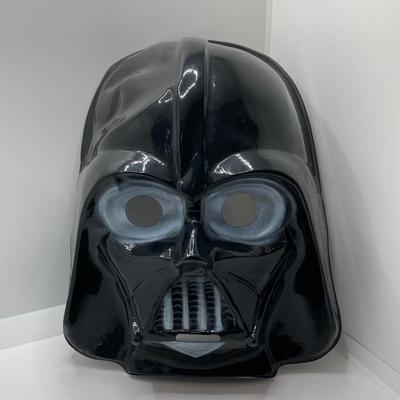 LOT 262: Vintage Darth Vader Mask, Star Wars Trilogy VHS Set, Hallmark Batman / Indiana Jones Ornaments and "The Menacing...
