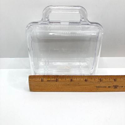 LOT 263: Sweet Collection of Miniature Artwork / Paintings by Artist Ed Steelman in Clear Plastic Storage Container