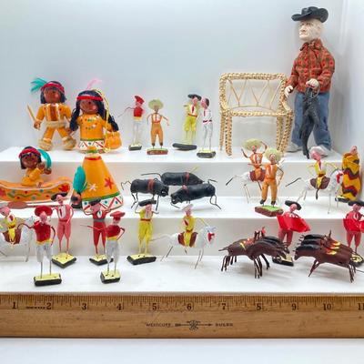LOT 264: Large Collection of Figurines - Mexican Folk Art, Native American and More