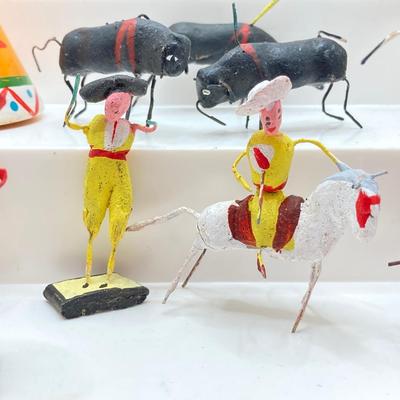 LOT 264: Large Collection of Figurines - Mexican Folk Art, Native American and More