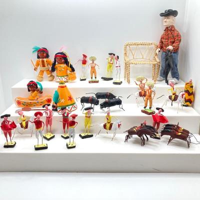 LOT 264: Large Collection of Figurines - Mexican Folk Art, Native American and More