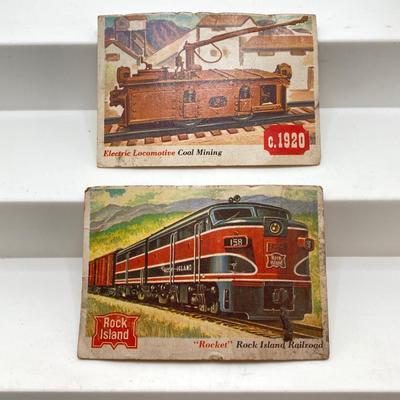 LOT 265: Collection of Bronze Decorative Pencil Sharpeners and Vintage Train and Ship Collectible Cards