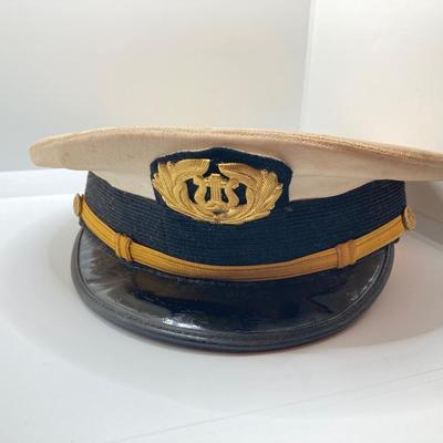 LOT 267: Collection of Three Vintage Captain Style Hats - Kuenzel Bros Philadelphia and More