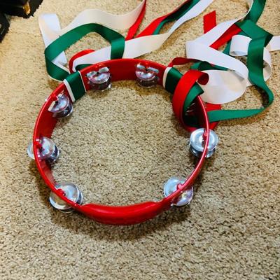 LOT 273: Collection of Children’s Musical Instruments Featuring FAO Schwartz’s Dance on Piano Mat; Bongos, Tambourine, Mini Piano and Guitar