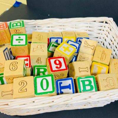 LOT 278: Early Childhood Educational Toys Featuring Wooden Alphabet Blocks, Building Blocks, Mini Curves Puzzle
